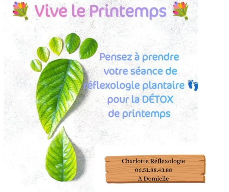 Début du printemps : conseils Détox !, Abbeville, Charlotte Réflexo